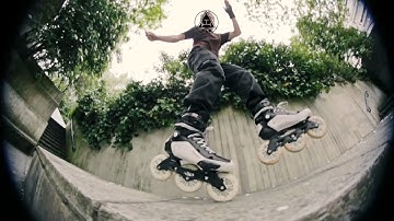 Powerslide Tau 110 skates with Sam Crofts