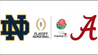 2021 Rose Bowl, #4 Notre Dame vs #1 Alabama (Highlights)