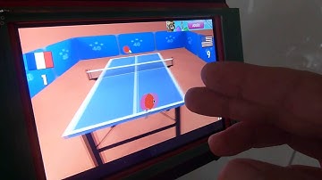 Playing TABLE TENNIS 3D on OOTSIDEBOX Touchless Gesture Control Android platform