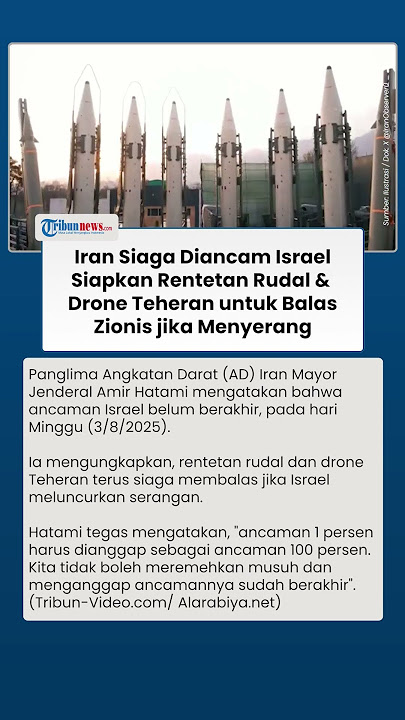 Iran Tak Ciut Diancam Israel, Rentetan Rudal & Drone Teheran Siaga Membalas jika Zionis Menyerang