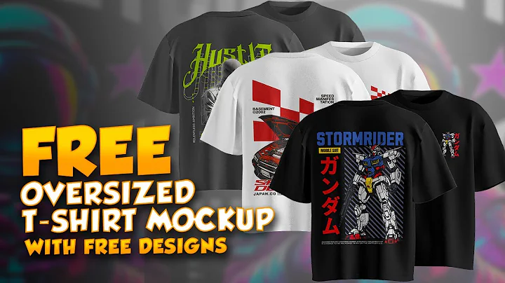 Design Oversized T-Shirts Like a Pro with Free Mock-up Photoshop Tutorial