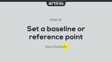 How to set a baseline or reference point in OxySoft