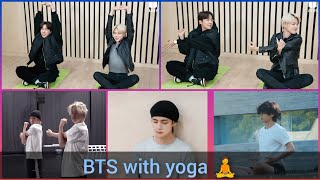 Download Lagu Yoga with BTS members/Bts members doing yoga step on Yoga day/BTS look on Yoga MP3