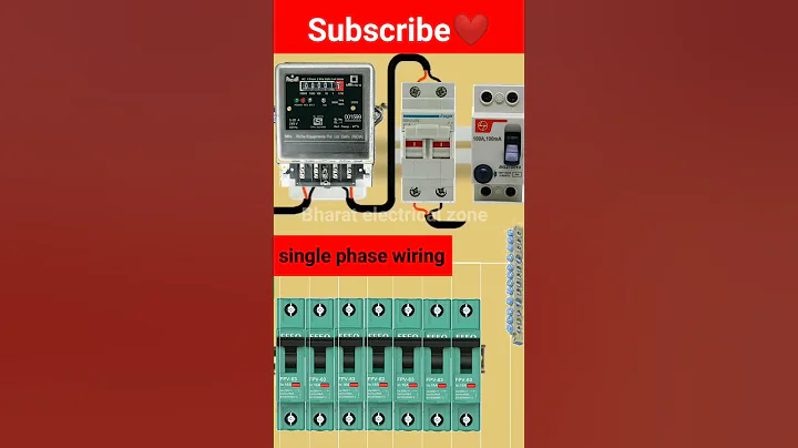 single phase wiring #electrical #electricalwork #shorts #short