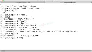 video14 3 Tip 3   Collections Module   deque for Queue and Stack