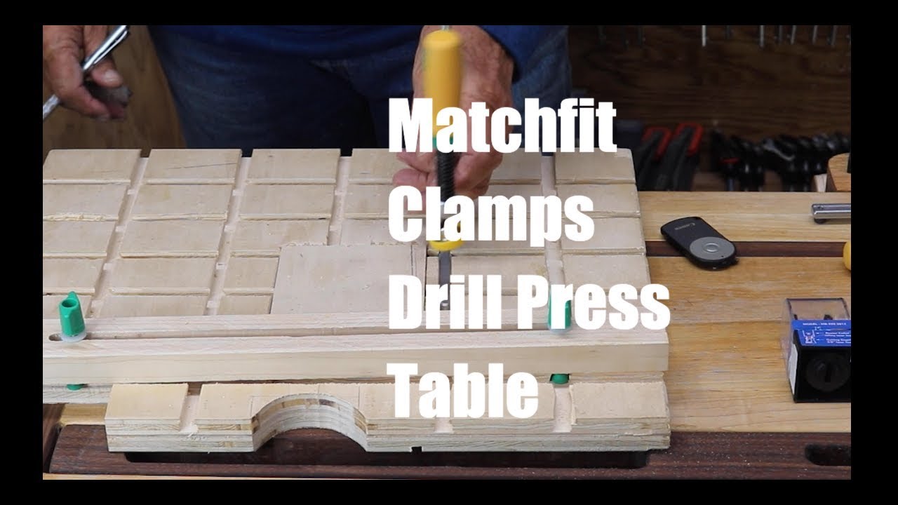 Drill Press Table Using Matchfit Dovetail Clamps from Microjig YouTube
