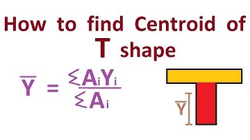 How to find Centroid of T shape | Example Solved
