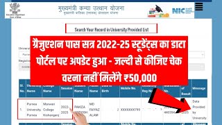 Graduation Pass 50000 Scholarship List Me Name Kaise Check Kare | 50000 List Me Name Add Kaise Karen