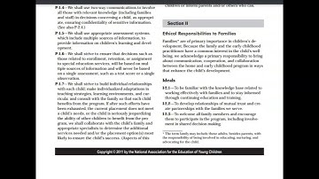 NAEYC Code of Ethics