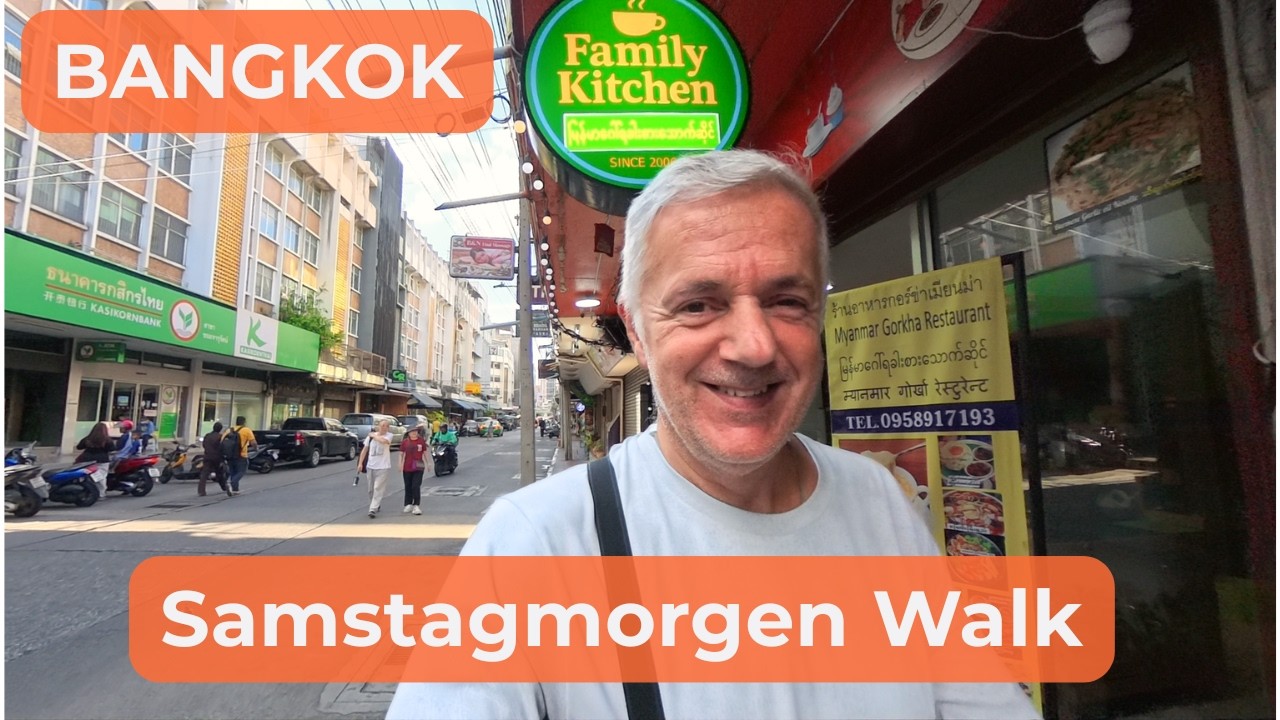 Ein Samstagmorgen in Bangkok – Walking Tour ohne Schnitt (No Cut)