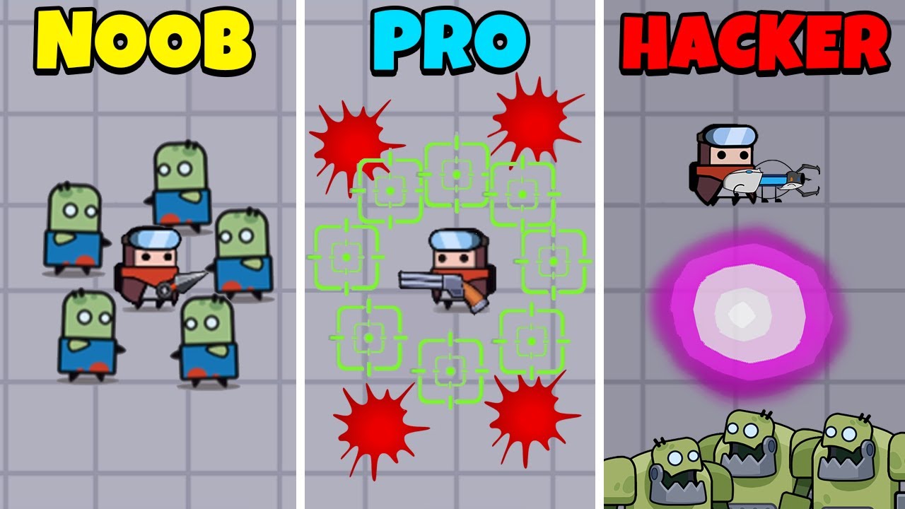 NOOB vs PRO vs HACKER - Survivor.io 