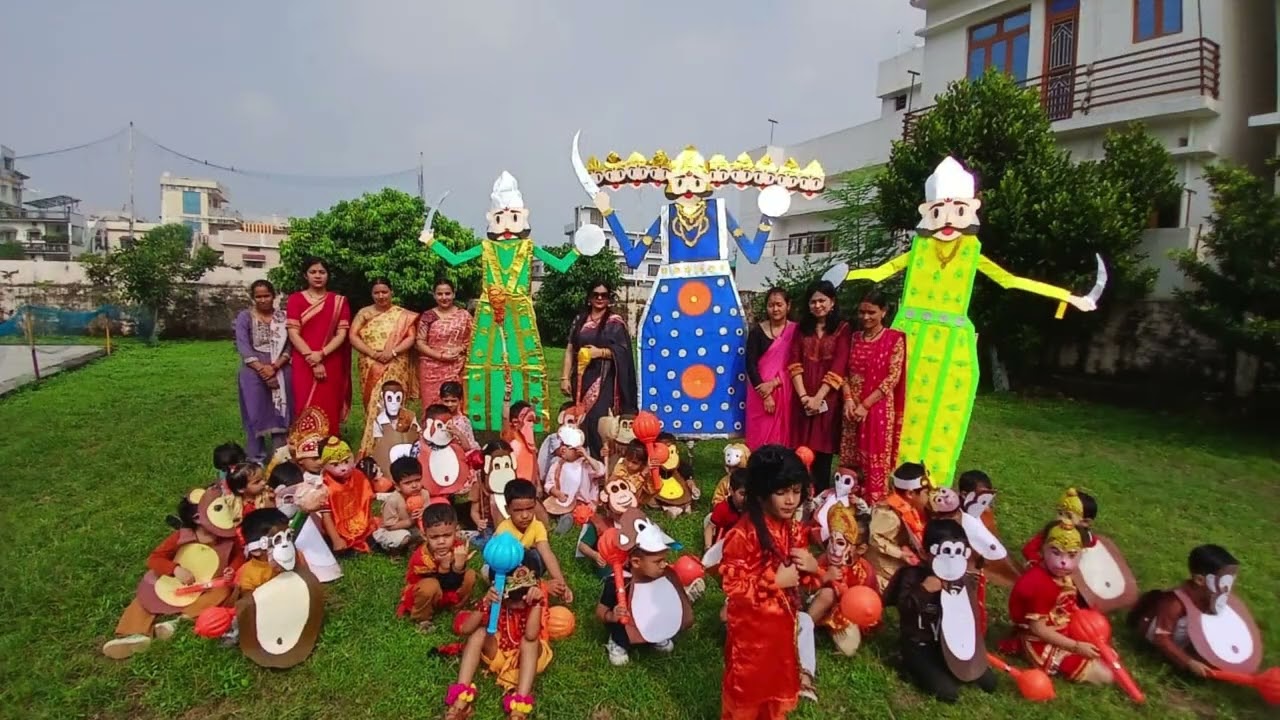 🔥🎉🎭 Dussehra Celebration 2025 🎇🪔✨ | Ravan Dahan by Kids 🙌👦👧