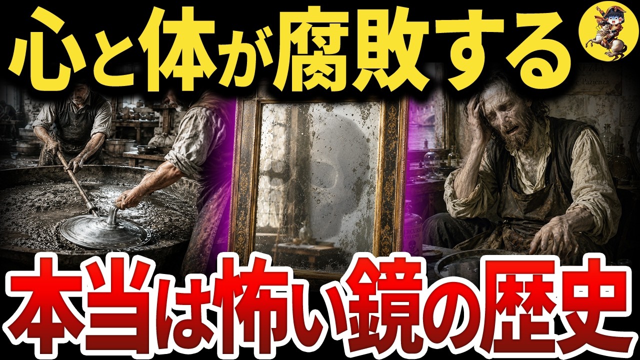 【99%が知らない】本当は怖い鏡(ガラス鏡の水銀アマルガム法)の歴史