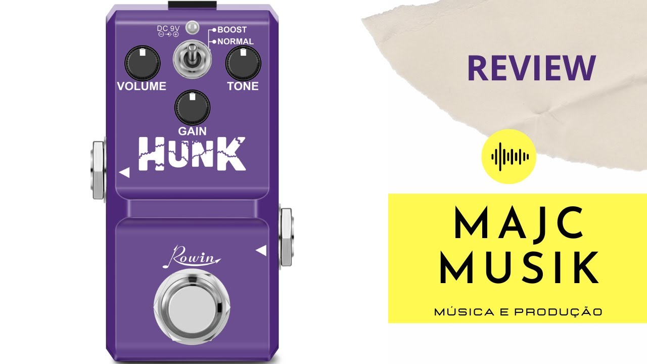 Pedal HUNK - Rowin - DISTORION - YouTube