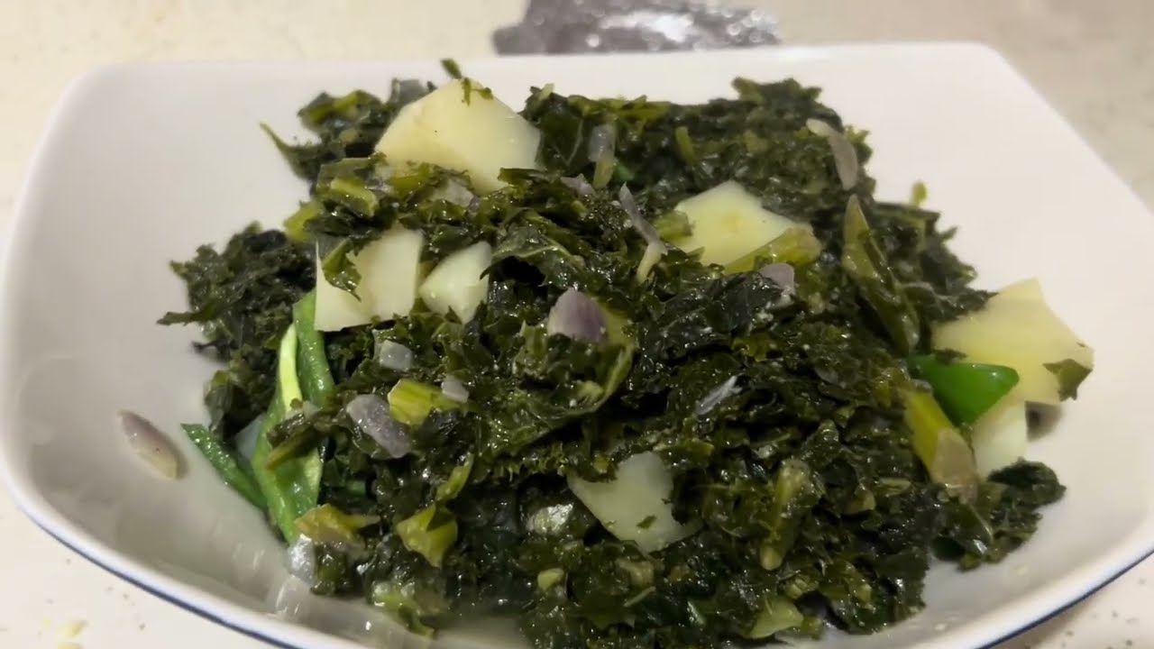 Green kale/የአበሻ፤ጐመን።