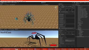 Unity Procedurally Animated Spider Walk (Without Physics)