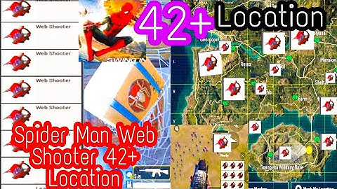 Spider Man Web Shooter All 42+  Location BGMI / Web Shooter All Location IN erangel Mode BGMI New