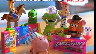 Toy Story 2 Mcdonalds AD: Toys vs Candy (2000)
An old commercial for Mcdonalds. :)
All content belongs to Disney & Pixar.
Video is under Fair Use:
Copyright Disclaimer Under Section 107 of the Copyright Act in 1976; Allowance is made for Fair Use for purposes such as criticism, comment, news reporting, teaching, scholarship, and research.
Fair use is a use permitted by copyright statute that might otherwise be infringing. Non-profit, educational or personal use tips the balance in favor of fair use.
No copyright infringement intended. Promotional use only. All rights and credit go directly to its rightful owners. Toy Story 2 Mcdonalds AD: Toys vs Candy (2000)