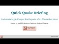 Quick Quake Briefing - Indonesia M5.6 Cianjur Earthquake of 21 November 2022