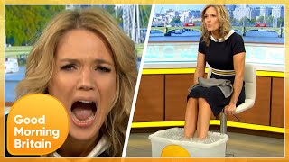 Charlotte Takes On The Ice Foot Challenge to Raise Awareness for Motor Neurone Disease | GMB