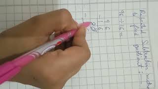 find out quotient by Repeated subtraction method