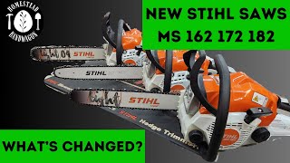 NEW Stihl Chainsaws for 2024  What's Changed? MS 162 172 and 182 VS MS 170 MS 180 and MS 181