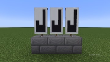 How To Make Letter J Banner In Minecraft | Minecraft Alphabets Banner