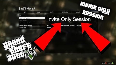 How To Create An Invite Only Session In GTA 5 *watch the whole vid*