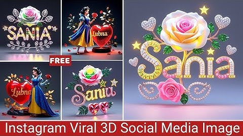 How To Make Instagram Viral New Name Dpz 3D Image |Ai Photo Editing |Ai Image Generator