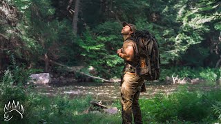 3 Days of Bushcraft Along the River  Unique Floating Shelter, Tree Carving, Catch and Cook