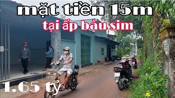 Bán nhà cấp 4,mặt tiền, có gác lửng, thuộc ấp bàu sim, 1.65 tỷ, còn bớt lộc