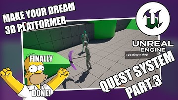 3D Platformer Tutorial in UE5 - Episode 18 - Quest System Part 3