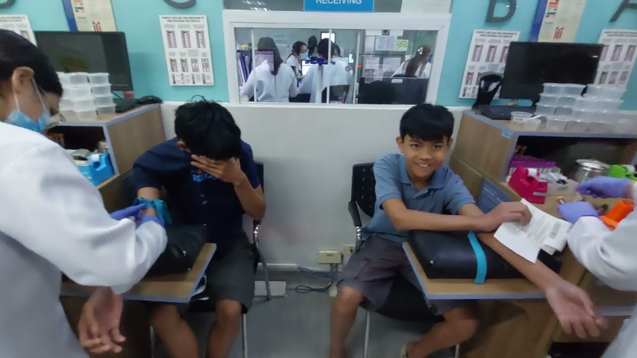 Kuya emman & baby john's blood test