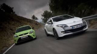 Renaultsport Megane 250 v Ford Focus RS by autocar.co.uk