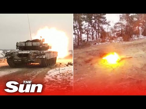 Russian Troops Perform Military Drills In Belarus With Tanks