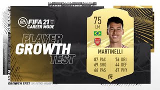 FIFA 21 | Gabriel Martinelli Growth Test