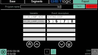 Gefran   3850 Variables recording config SUB ENG