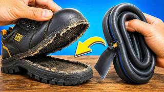 🔥 A Shoemaker's Secret: Fix Any Loose Shoe Sole with an Old Inner Tube