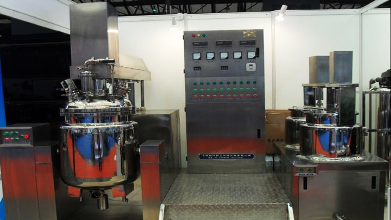 cream honey mayonnaise vacuum mixing machine emulsifier mix tank