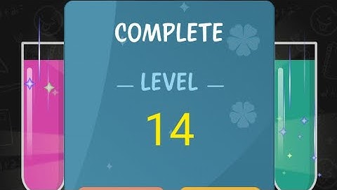 How To Solve Water Color Sort Level 14 | Shorts video