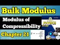 Bulk Modulus Chapter 21 physics of solids class 12 New physics book | second year bulk Modulus