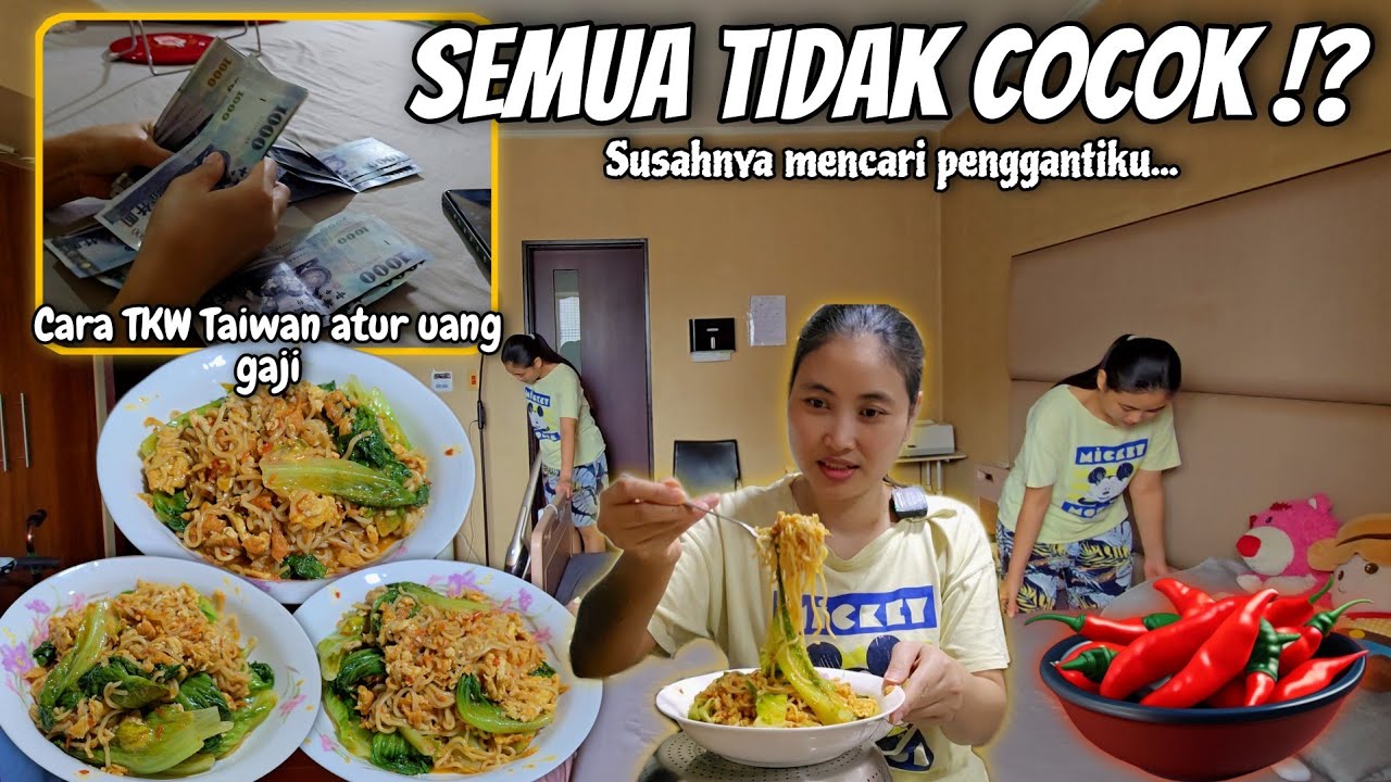 GAK ADA YG COCOK, SUSAH CARI PENGGANTIKU⁉️ ATUR UANG GAJI TKW & MASAK INDOMIE SPESIAL 2 TELUR‼️