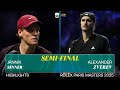 Jannik Sinner vs Alexander Zverev | Exciting Semi-Final Highlights at Rolex Paris Masters 🎾
