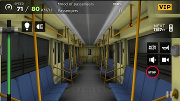 Subway simulator 3D St Petersburg Russia Line Orbital Level 1 Cab Ride Driver mode