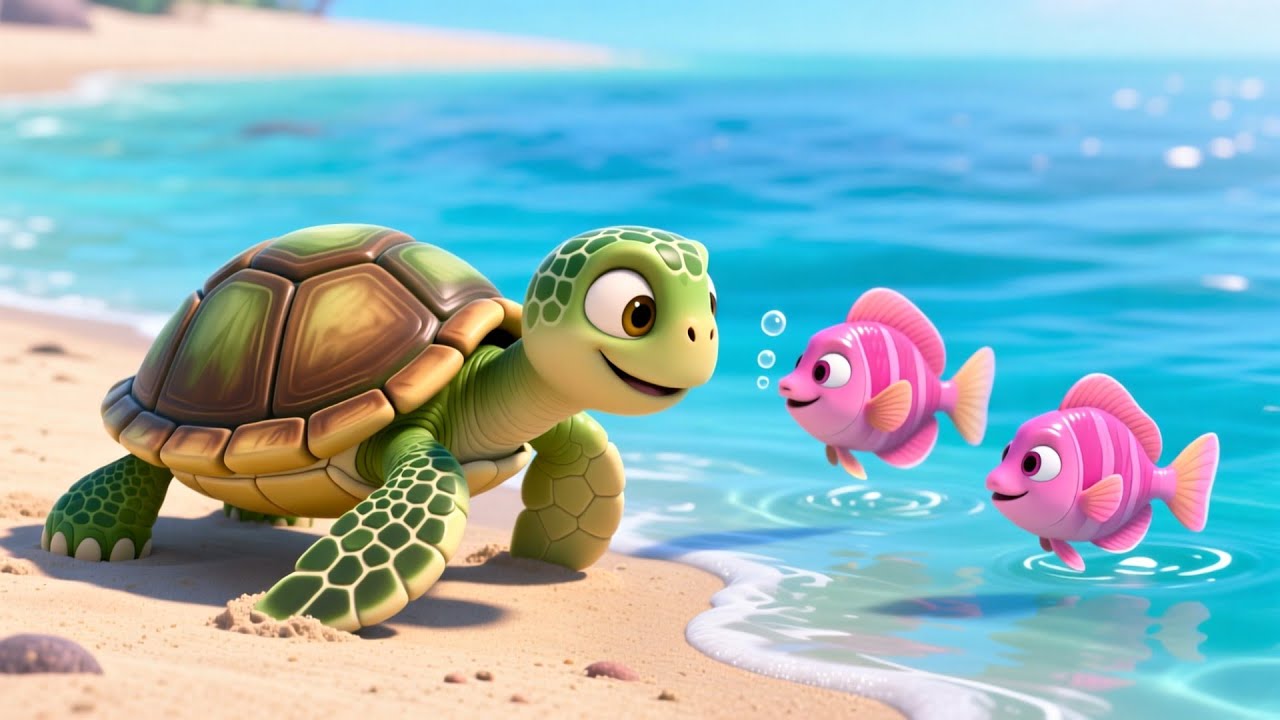 Learn 123 with Turtle 🐢🔢 Fun Counting Song for Kids | Learn Numbers with Turtle