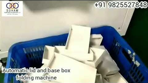 Automatic Lid and Base Box Folding Machine