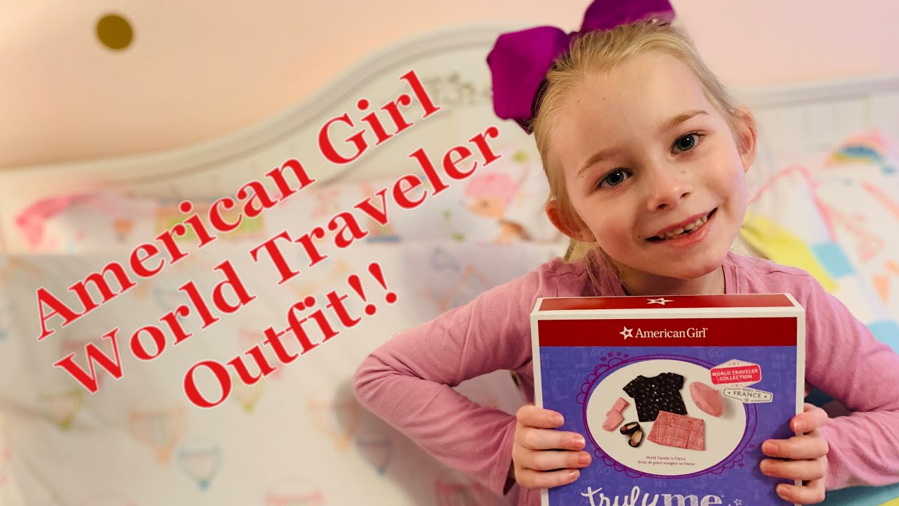 American Girl World Traveler France outfit and souvenir set unboxing