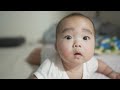 極太まゆげ男子、寝返り成功の瞬間🎉