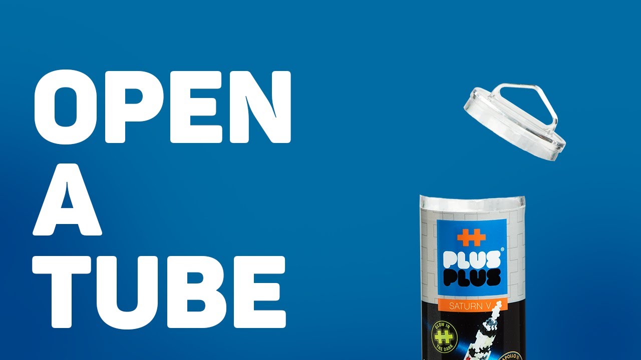 How to Open a Plus-Plus Tube - YouTube