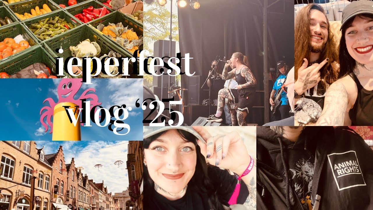 VLOG ieperfest 2025 (+unsollicited footage) hardcore festival - punk metal core &more in Belgium 🇧🇪